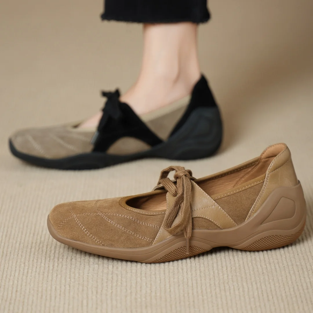 Women's genuine leather patchwork round toe lace-up flats sneakers square toe high quality soft comfortable espadrilles shoes 40
Women's genuine leather patchwork round toe lace-up flats sneakers square toe high quality soft comfortable espadrilles shoes 40