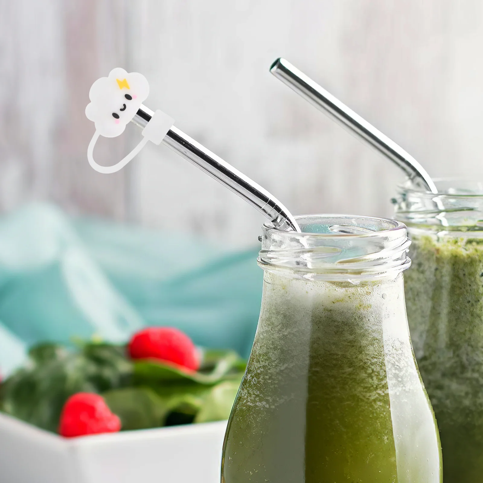 3pcs Silicone Straw Covers Cute Cartoon Smile Cloud Bunny Star Dustproof Reusable Drinking Accessories Tumbler Caps Decorative
3pcs Silicone Straw Covers Cute Cartoon Smile Cloud Bunny Star Dustproof Reusable Drinking Accessories Tumbler Caps Decorative