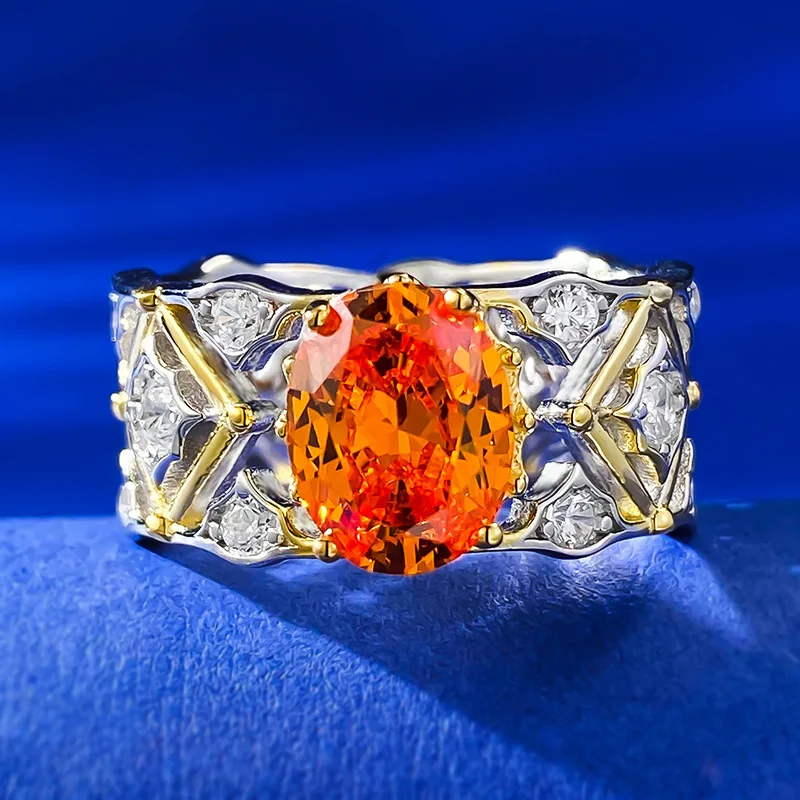 Серебро S925 пробы, Европейский, американский, итальянское мастерство, дворец ретро 7*9 мм Fanta оранжевое кольцо, роскошный стиль
Серебро S925 пробы, Европейский, американский, итальянское мастерство, дворец ретро 7*9 мм Fanta оранжевое кольцо, роскошный стиль