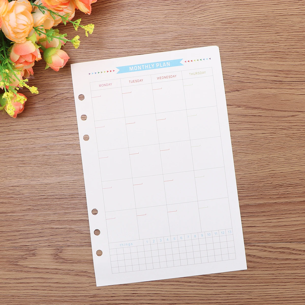 Loose Leaf Paper A5 Premium Material Smooth Writing Monthly Weekly Daily Planner Inserts Refillable Notebook Journal Fits 6 Ring
Loose Leaf Paper A5 Premium Material Smooth Writing Monthly Weekly Daily Planner Inserts Refillable Notebook Journal Fits 6 Ring