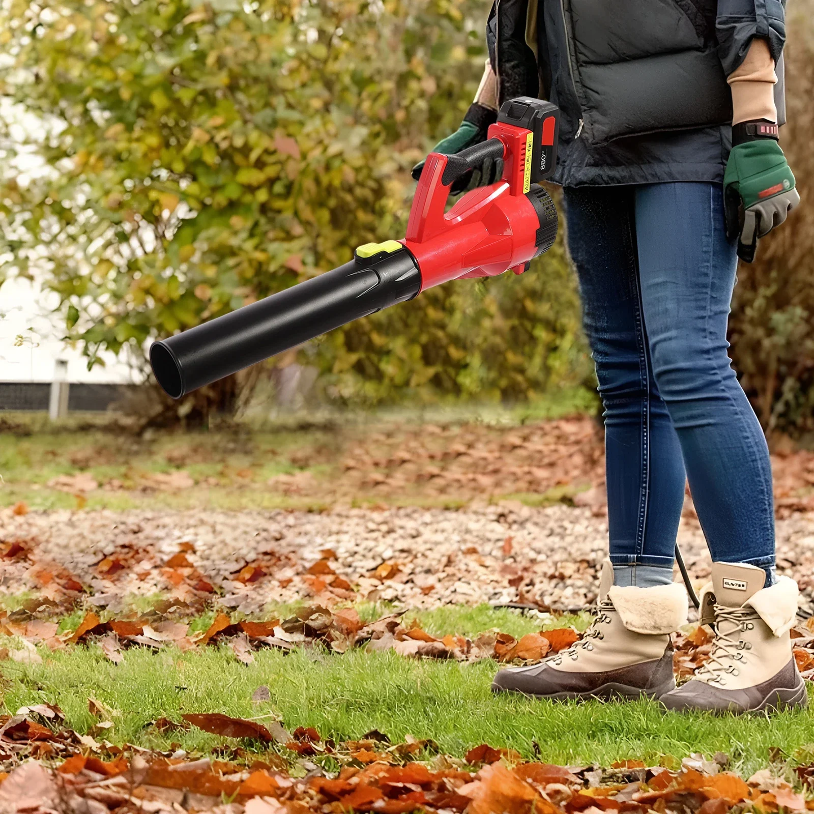 110V Handheld Blower Cordless Lightweight Leaf Blower Pure Copper Motor 0-22000RPM Lawn Blower with Battery & Charger
110V Handheld Blower Cordless Lightweight Leaf Blower Pure Copper Motor 0-22000RPM Lawn Blower with Battery & Charger