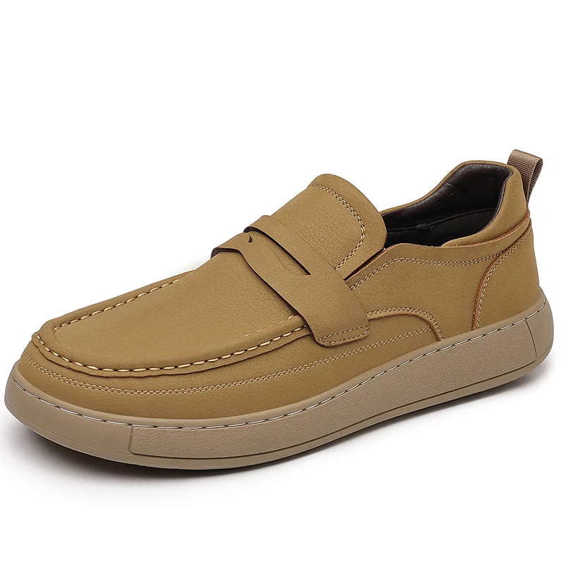 Сплошной цвет, модные повседневные лоферы для мужчин, весна-осень, новая дизайнерская обувь, мужские низкие кожаные туфли в стиле ретро, мужские туфли
Сплошной цвет, модные повседневные лоферы для мужчин, весна-осень, новая дизайнерская обувь, мужские низкие кожаные туфли в стиле ретро, мужские туфли