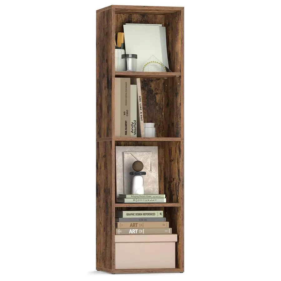 Custos Collection Bookshelf, 4Tier Bookcase, Book Shelf, Open Storage Shelf, 9.4 x 11.8 x 41.7 Inches, for Living Room, Home Of
Custos Collection Bookshelf, 4Tier Bookcase, Book Shelf, Open Storage Shelf, 9.4 x 11.8 x 41.7 Inches, for Living Room, Home Of