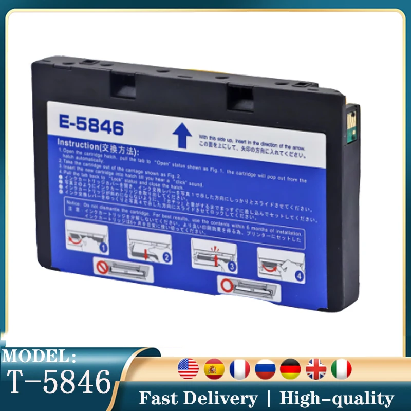 T5846 Full Compatible Ink Cartridge For Epson Picture Mate PM200 PM240 PM260 PM280 PM290 PM225 PM300 Inkjet Printer
T5846 Full Compatible Ink Cartridge For Epson Picture Mate PM200 PM240 PM260 PM280 PM290 PM225 PM300 Inkjet Printer