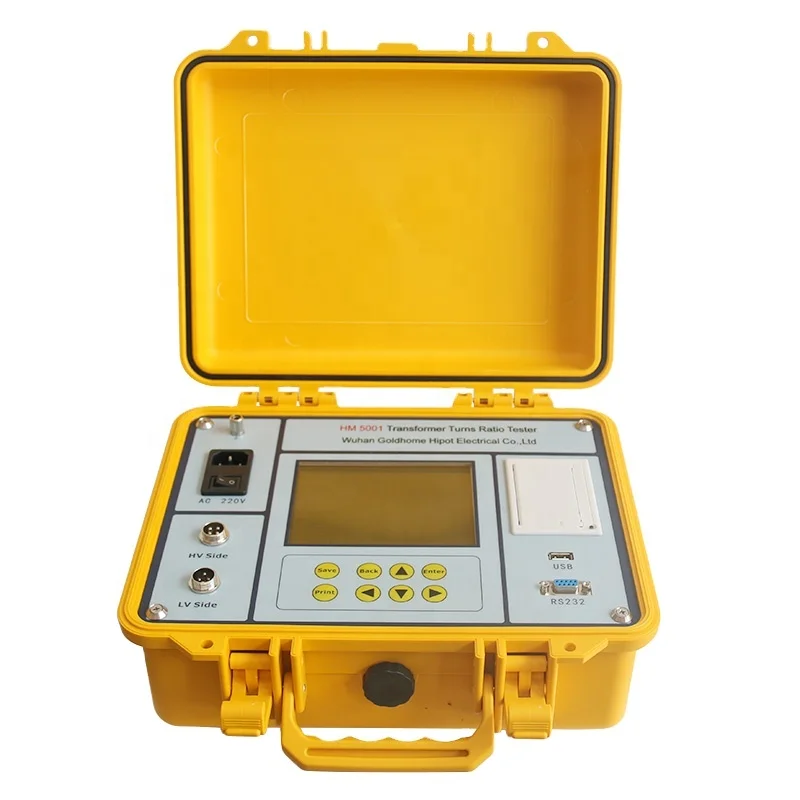 HM5001 Transformer Turn Ratio Group Tester 3 Phase TTR turns ratio Meter
HM5001 Transformer Turn Ratio Group Tester 3 Phase TTR turns ratio Meter