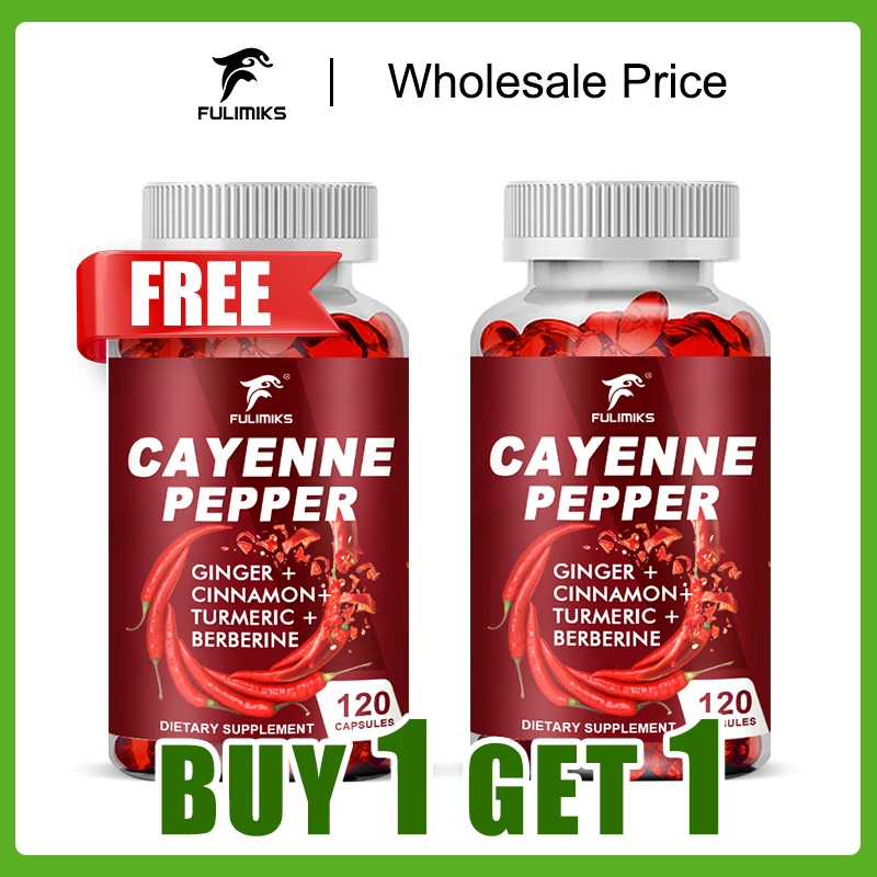 BOGO! Natural Cayenne Pepper Formula, Promote Heart Health, Ease Digestion, Enhance Immune Defense, Non-GMO
BOGO! Natural Cayenne Pepper Formula, Promote Heart Health, Ease Digestion, Enhance Immune Defense, Non-GMO