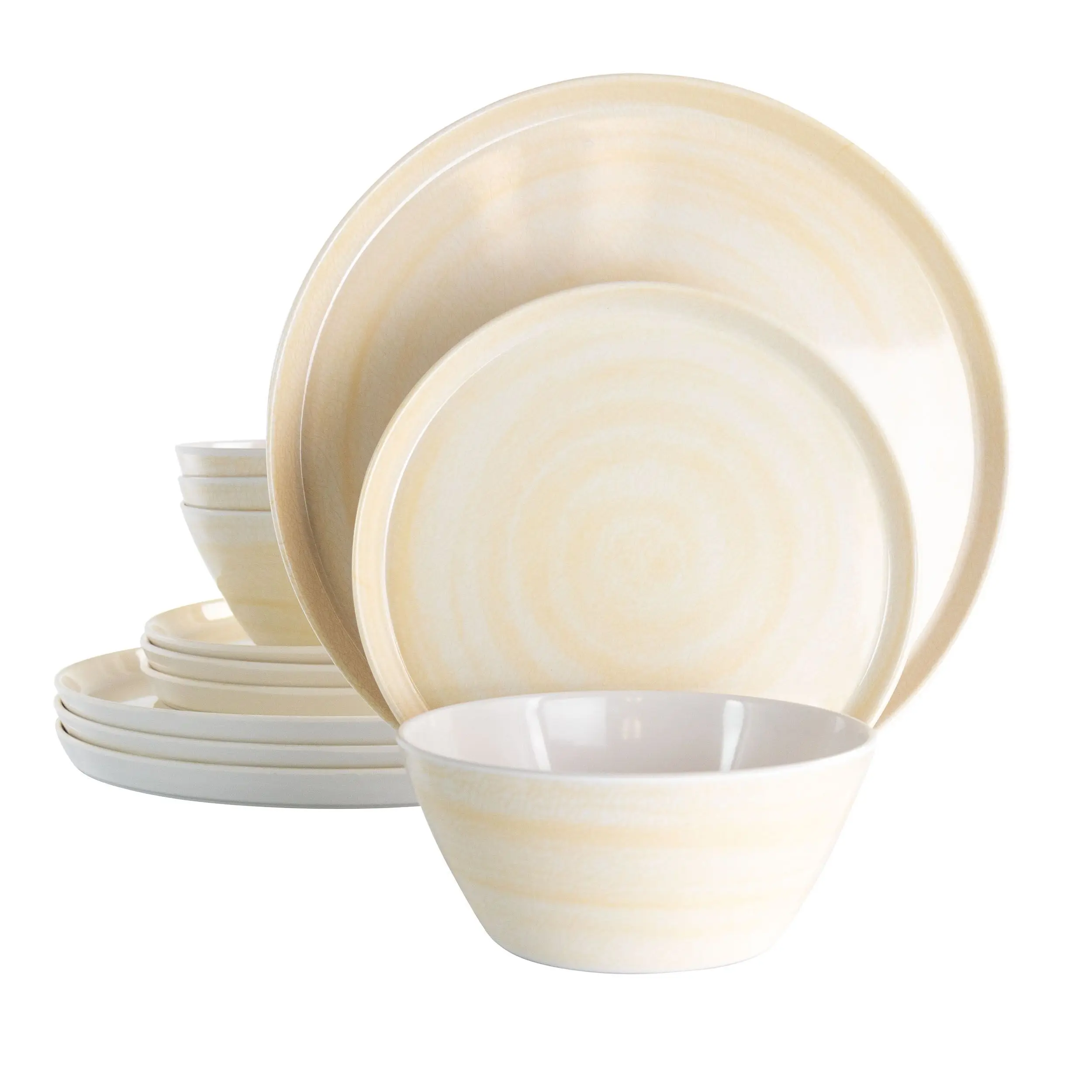 Cream Lightweight Melamine Dinnerware Set, 12-Piece, Durable & Stylish
Cream Lightweight Melamine Dinnerware Set, 12-Piece, Durable & Stylish
