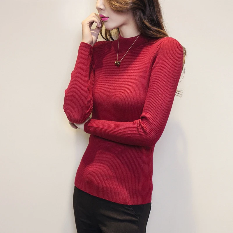 2022 New Autumn Winter Women's Sweater Half Height Collar Cashmere Pullovers Long Sleeve Casual Basic Femme Sweater
2022 New Autumn Winter Women's Sweater Half Height Collar Cashmere Pullovers Long Sleeve Casual Basic Femme Sweater