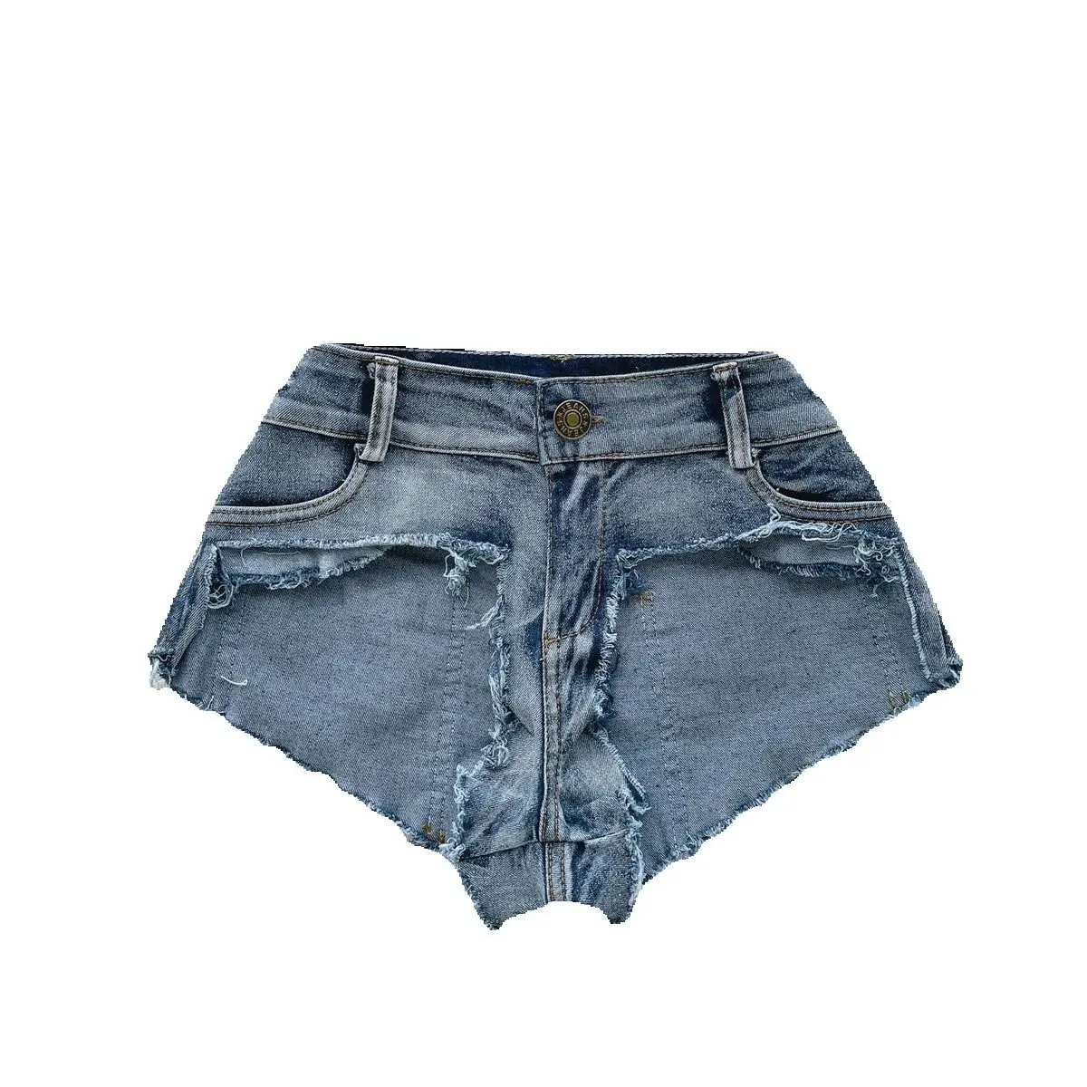 2025 Summer New Sexy Cut-out Design Denim Shorts Women's Bar Nightclub Low-waisted Super Short Hot Pants
2025 Summer New Sexy Cut-out Design Denim Shorts Women's Bar Nightclub Low-waisted Super Short Hot Pants