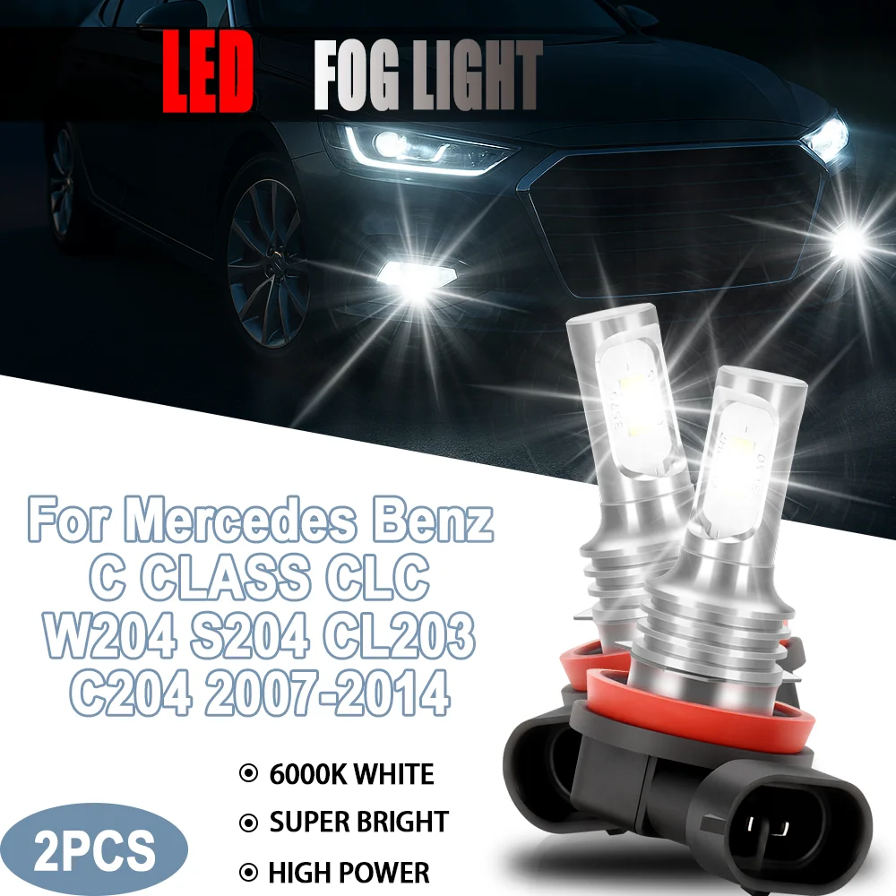 6000K White LED Fog Light Bulb High Power Car Accessories Fog Lamp For Mercedes Benz C CLASS CLC W204 S204 CL203 C204 2007-2014
6000K White LED Fog Light Bulb High Power Car Accessories Fog Lamp For Mercedes Benz C CLASS CLC W204 S204 CL203 C204 2007-2014