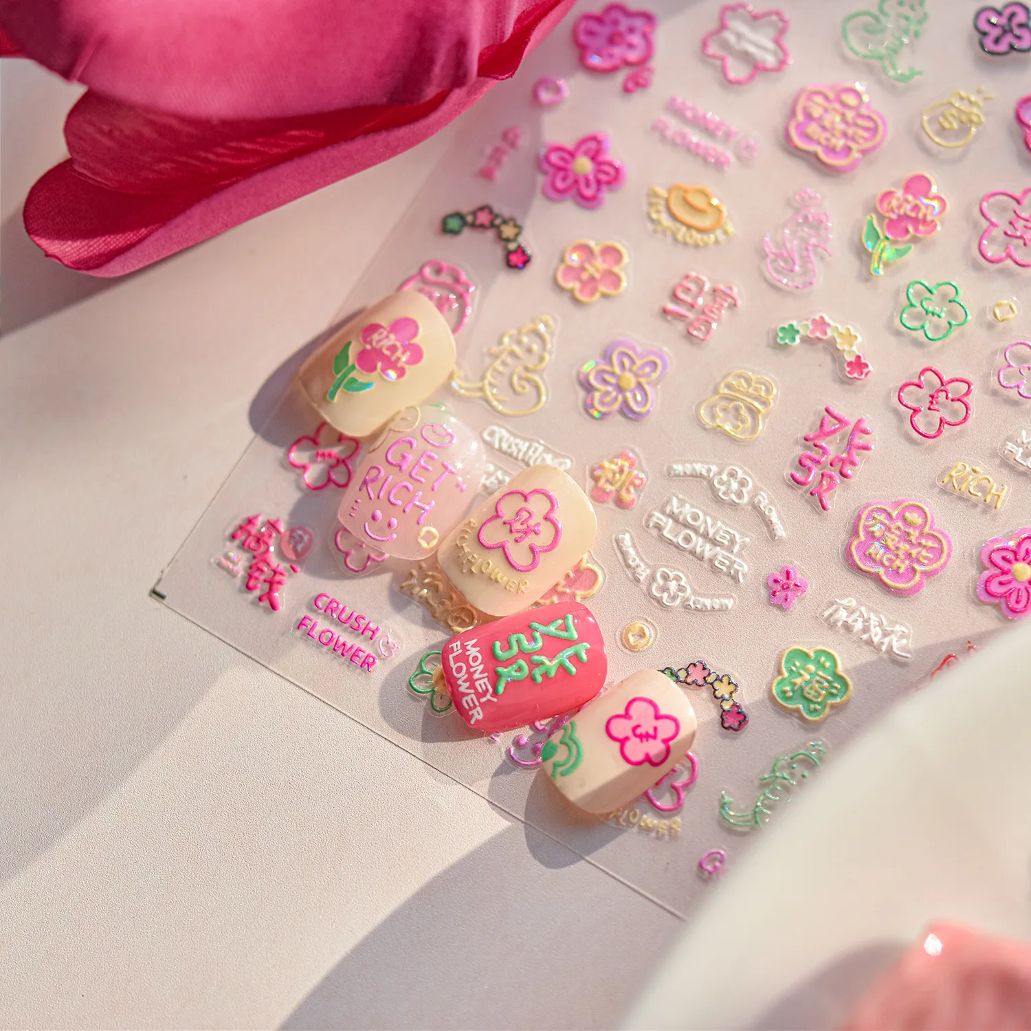 1Pcs Kawaii Wealthy Rich Snake Flower Nail Stickers 5D Flower Self Adhesive Nail Art Stickers Rhinestone Manicure Decorati Decal
1Pcs Kawaii Wealthy Rich Snake Flower Nail Stickers 5D Flower Self Adhesive Nail Art Stickers Rhinestone Manicure Decorati Decal