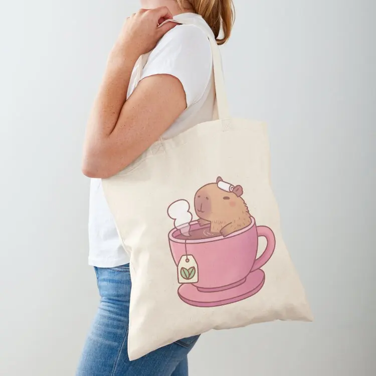 Cute Capybara Relaxing In Cup Of Tea Tote Bag women bag Canvas Women's bag Candy bags
Cute Capybara Relaxing In Cup Of Tea Tote Bag women bag Canvas Women's bag Candy bags