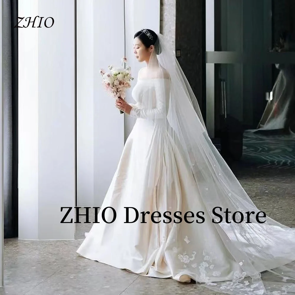 ZHIO Fairy Wedding Dress Draped Sweep Train Floor Length Bridal Corset Gown Korea Photo Shoot Customized Elegant
ZHIO Fairy Wedding Dress Draped Sweep Train Floor Length Bridal Corset Gown Korea Photo Shoot Customized Elegant