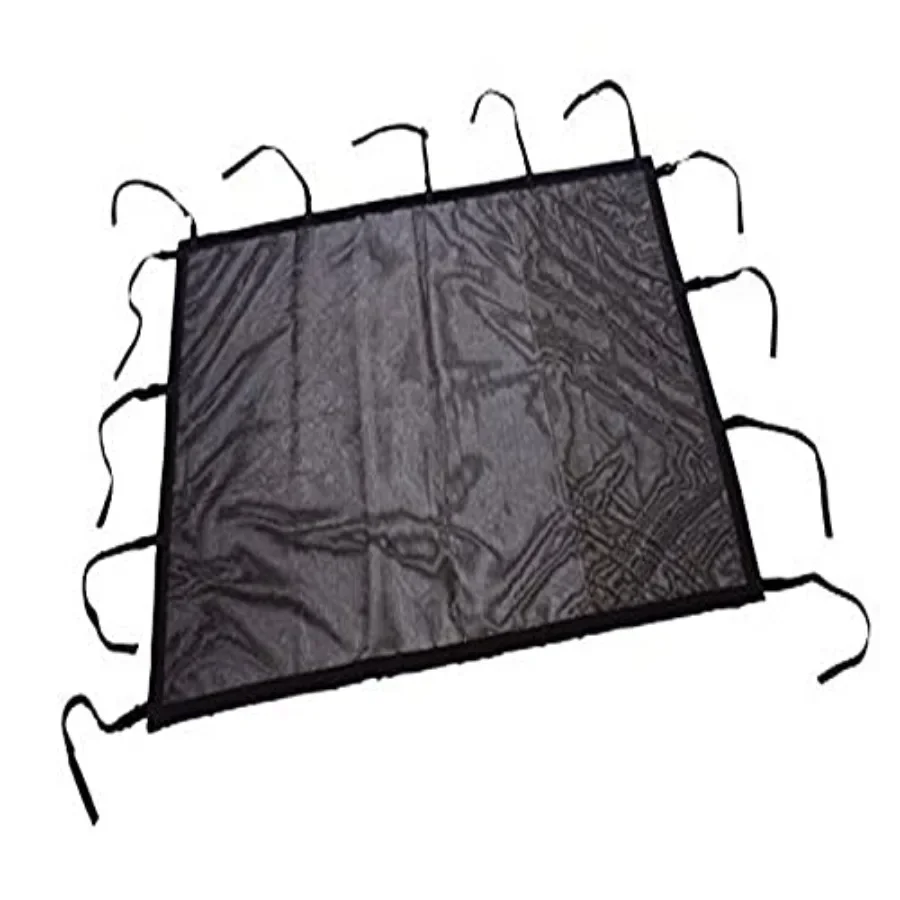 Boat cargo storage net, black nylon mesh, 108 to 117, quick-release clip for secure stowing
Boat cargo storage net, black nylon mesh, 108 to 117, quick-release clip for secure stowing