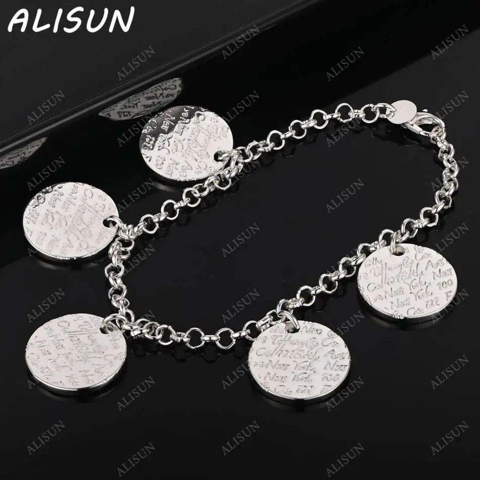 ALISUN 925 Sterling Silver Round Bracelets For Women Wedding Party Gifts Fashion Accessories Fine Jewelry
ALISUN 925 Sterling Silver Round Bracelets For Women Wedding Party Gifts Fashion Accessories Fine Jewelry