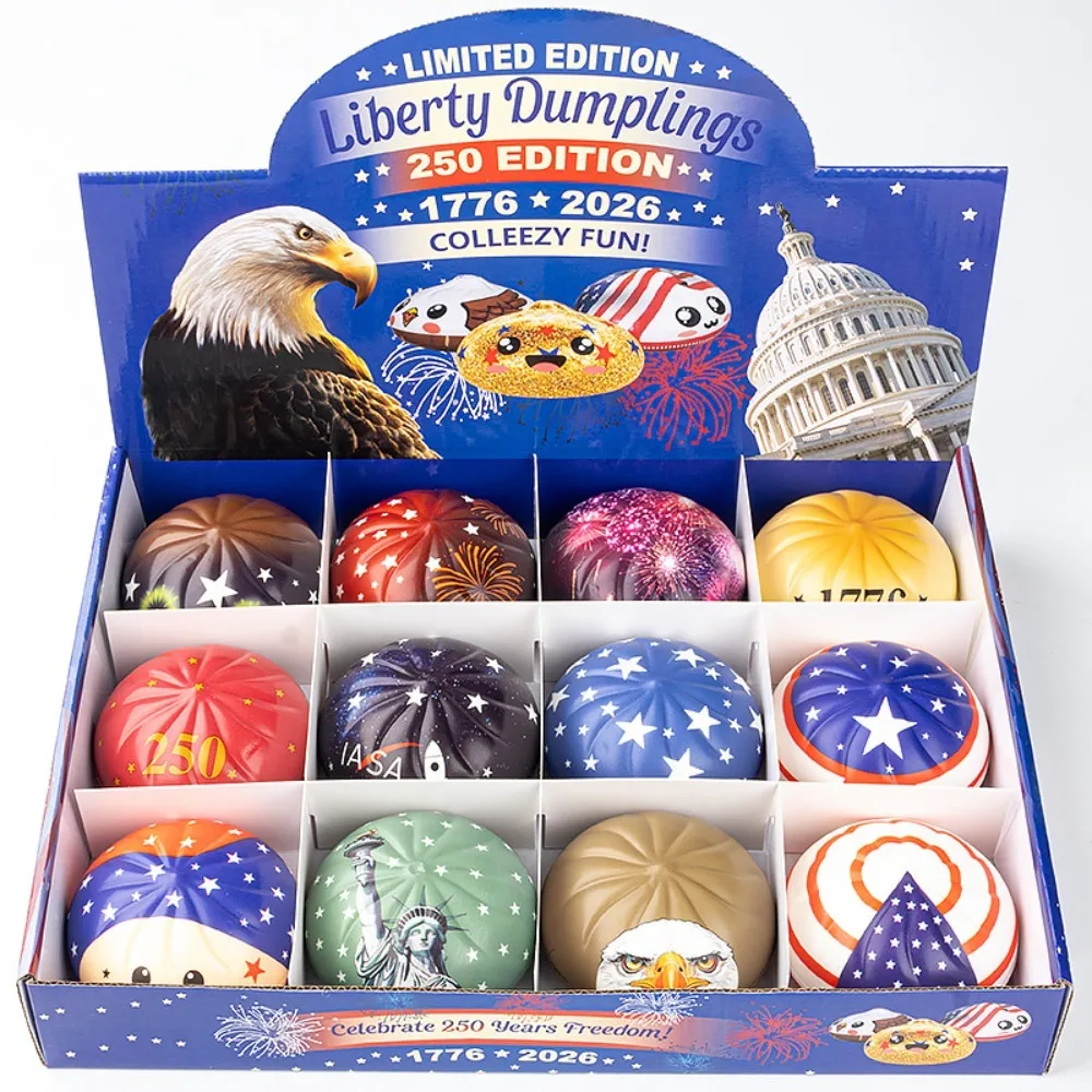 2026 Top Free jiaozi Wet Soft 12pc Blind Box Gift Set 1776-2026 Eagle Statue Wet Soft Toys jiaozi Pressure Ball Gift Toys
2026 Top Free jiaozi Wet Soft 12pc Blind Box Gift Set 1776-2026 Eagle Statue Wet Soft Toys jiaozi Pressure Ball Gift Toys