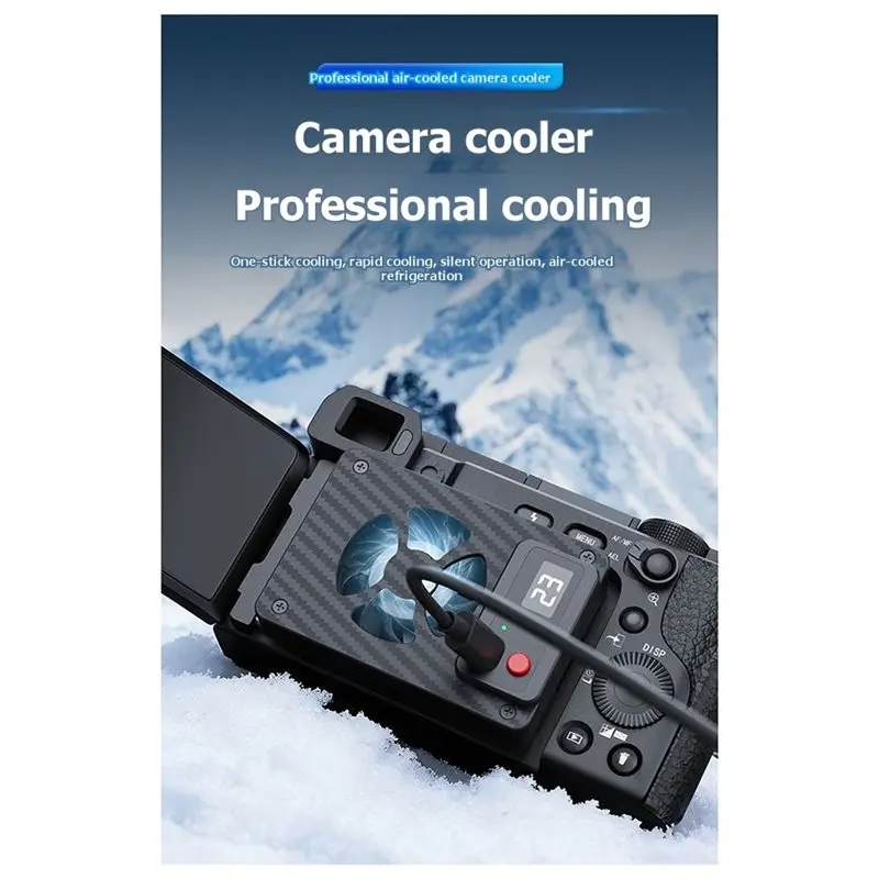 A92Z External Cooling Fan For Camera- New 5-Speed Design Fits For RP ZVE10 A7M4 A7S3 A7C2 FX3 R8 R10 XT4 Models
A92Z External Cooling Fan For Camera- New 5-Speed Design Fits For RP ZVE10 A7M4 A7S3 A7C2 FX3 R8 R10 XT4 Models