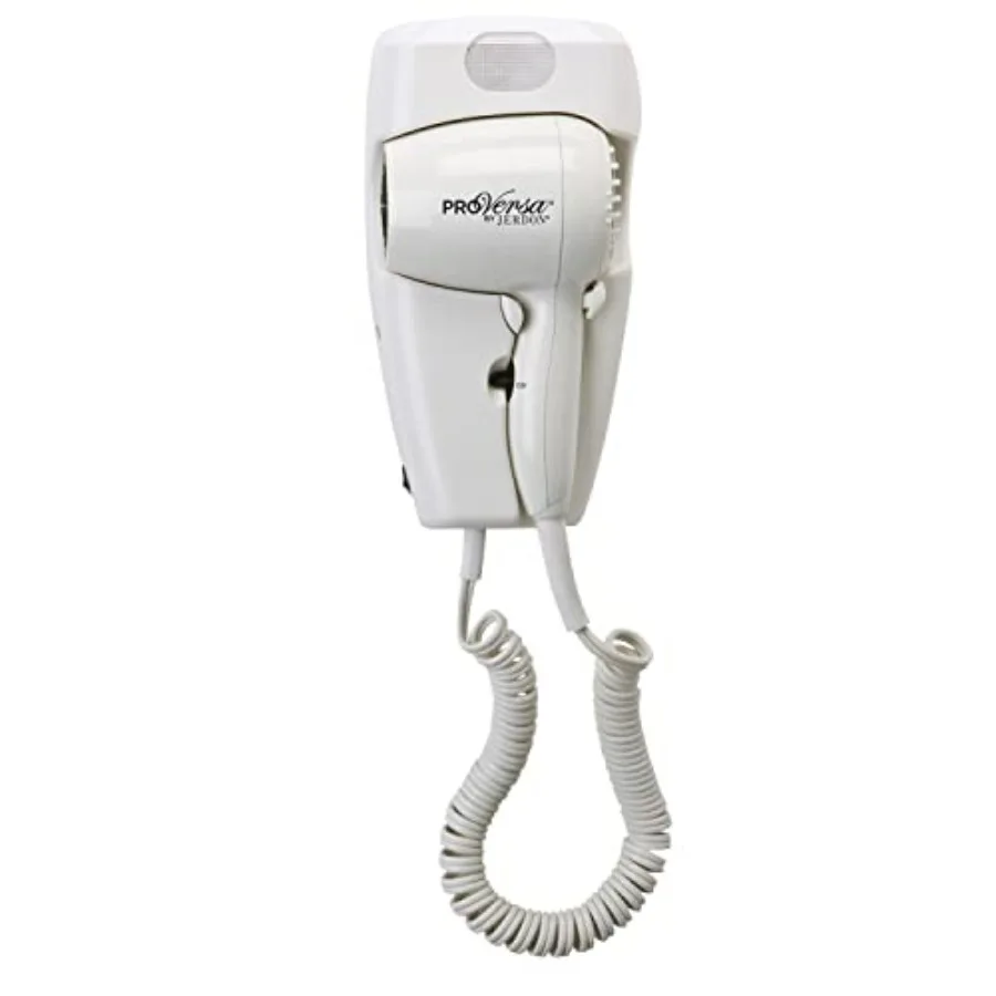 Wall-mounted hair dryer for hotel use, white ABS plastic, 32-inch power cord, space-saving plug-in design
Wall-mounted hair dryer for hotel use, white ABS plastic, 32-inch power cord, space-saving plug-in design