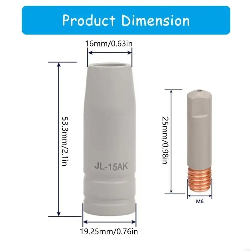 24BA 3pcs Torch Gas Nozzle Tip Holder 15AK European Styles Welding Parts For Various Equipment Enhances Connection Stability
24BA 3pcs Torch Gas Nozzle Tip Holder 15AK European Styles Welding Parts For Various Equipment Enhances Connection Stability