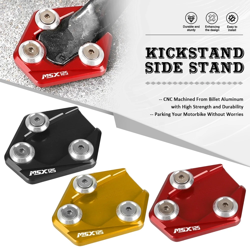 Kickstand Extension Plate For Honda MSX125 GROM MONKEY 125 2013-2023 Side Stand Support Plate Enlarger Pad 125MSX 2022 2021 2020
Kickstand Extension Plate For Honda MSX125 GROM MONKEY 125 2013-2023 Side Stand Support Plate Enlarger Pad 125MSX 2022 2021 2020