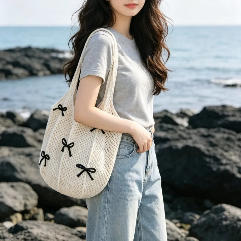 Vintage Knit Backpack High Quality Woven Bag Large Capacity Daily Wear Shoulder Bag Ladies Hand Bags for Summer Beach Traveling
Vintage Knit Backpack High Quality Woven Bag Large Capacity Daily Wear Shoulder Bag Ladies Hand Bags for Summer Beach Traveling