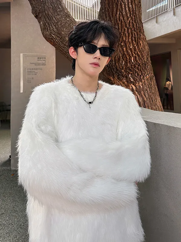 Вязаный свитер TANGZ STUDIO из белого искусственного меха, мягкий и уютный, в стиле Lazy Sle Sea Hair Aosphere
Вязаный свитер TANGZ STUDIO из белого искусственного меха, мягкий и уютный, в стиле Lazy Sle Sea Hair Aosphere