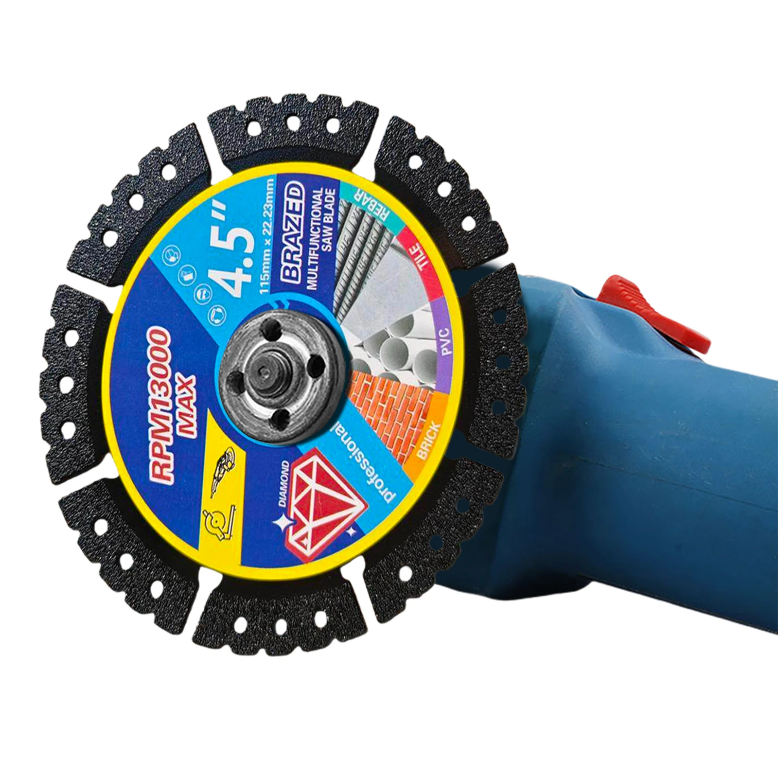 Набор из 3 алмазных многофункциональных пильных дисков толщиной 1,3 мм для угловых шлифовальных машин, для металла, стали, бетона, камня, плитки, керамогранита
Набор из 3 алмазных многофункциональных пильных дисков толщиной 1,3 мм для угловых шлифовальных машин, для металла, стали, бетона, камня, плитки, керамогранита