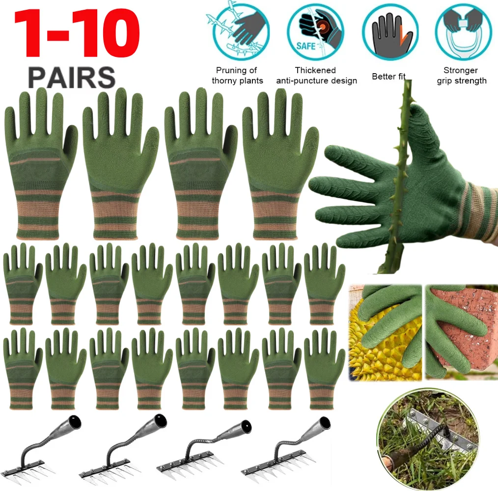 1-10 pairs safety work gloves for both men and women used for construction, warehouse, gardening, and landscape work
1-10 pairs safety work gloves for both men and women used for construction, warehouse, gardening, and landscape work