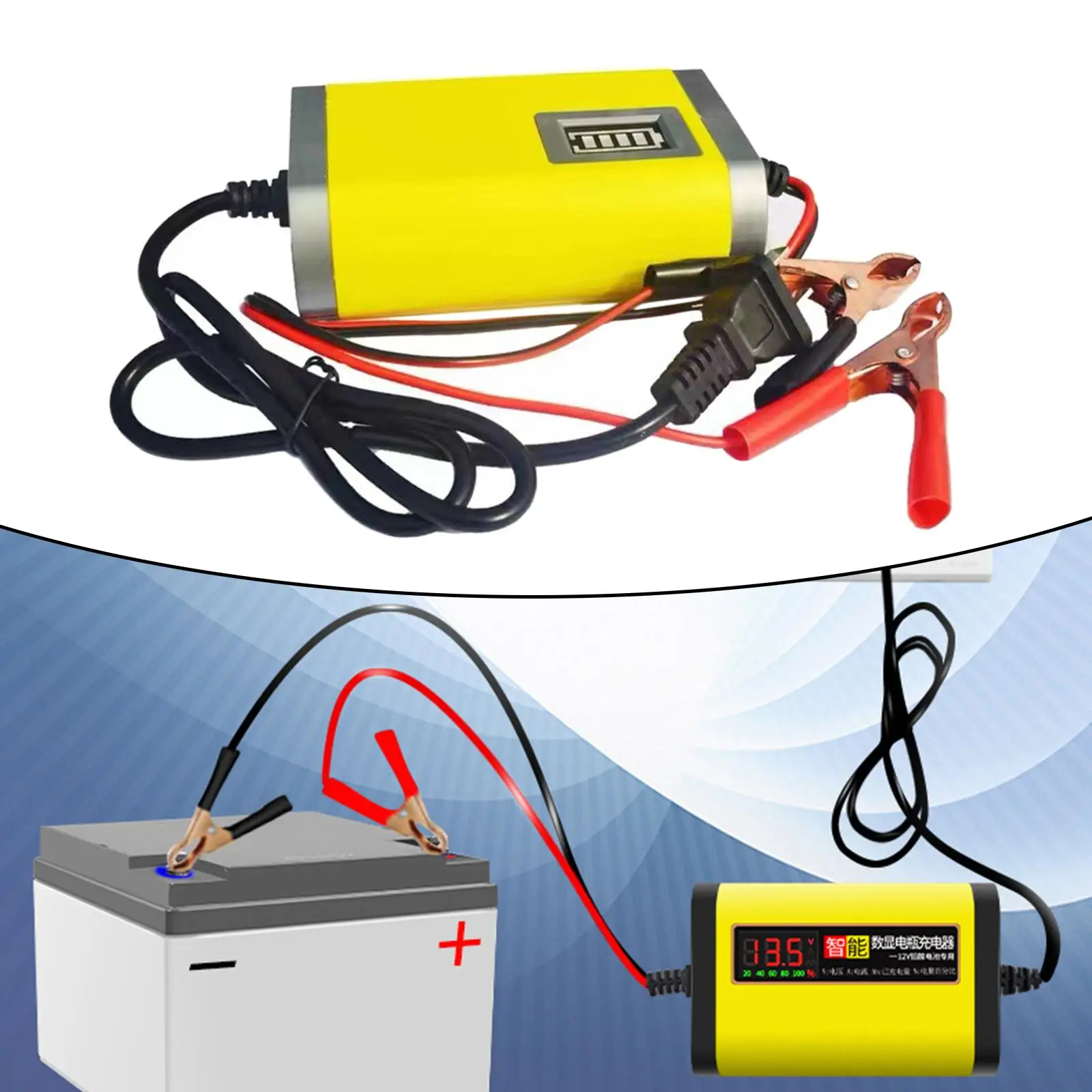 Зарядное устройство для мотоцикла 12 В, 2 А с кабельным зажимом, интеллектуальная быстрая зарядка аккумуляторов 4-20 Ач, 12 В
Зарядное устройство для мотоцикла 12 В, 2 А с кабельным зажимом, интеллектуальная быстрая зарядка аккумуляторов 4-20 Ач, 12 В