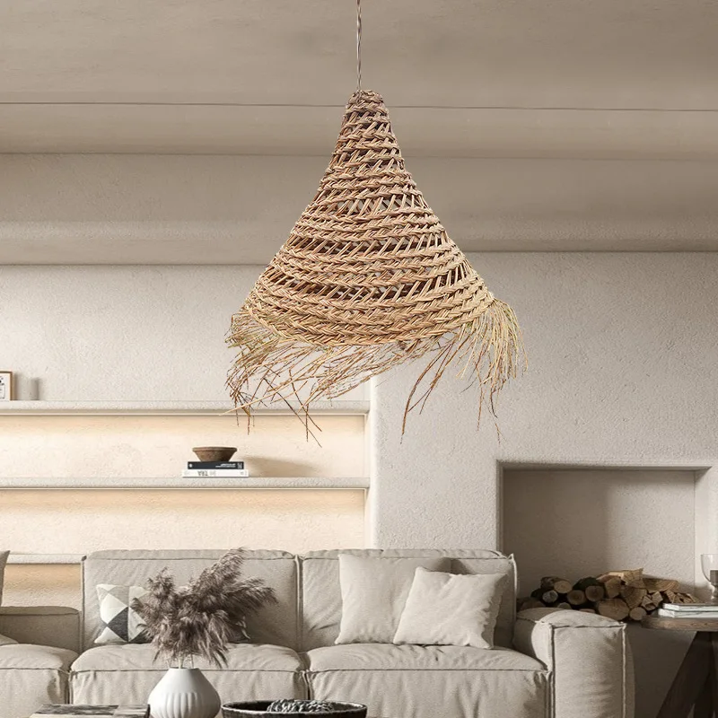Zen chandelier cone seaweed fringed lamp new Chinese rattan living room dining room tea room B & B wabi sandy wind chandelier
Zen chandelier cone seaweed fringed lamp new Chinese rattan living room dining room tea room B & B wabi sandy wind chandelier
