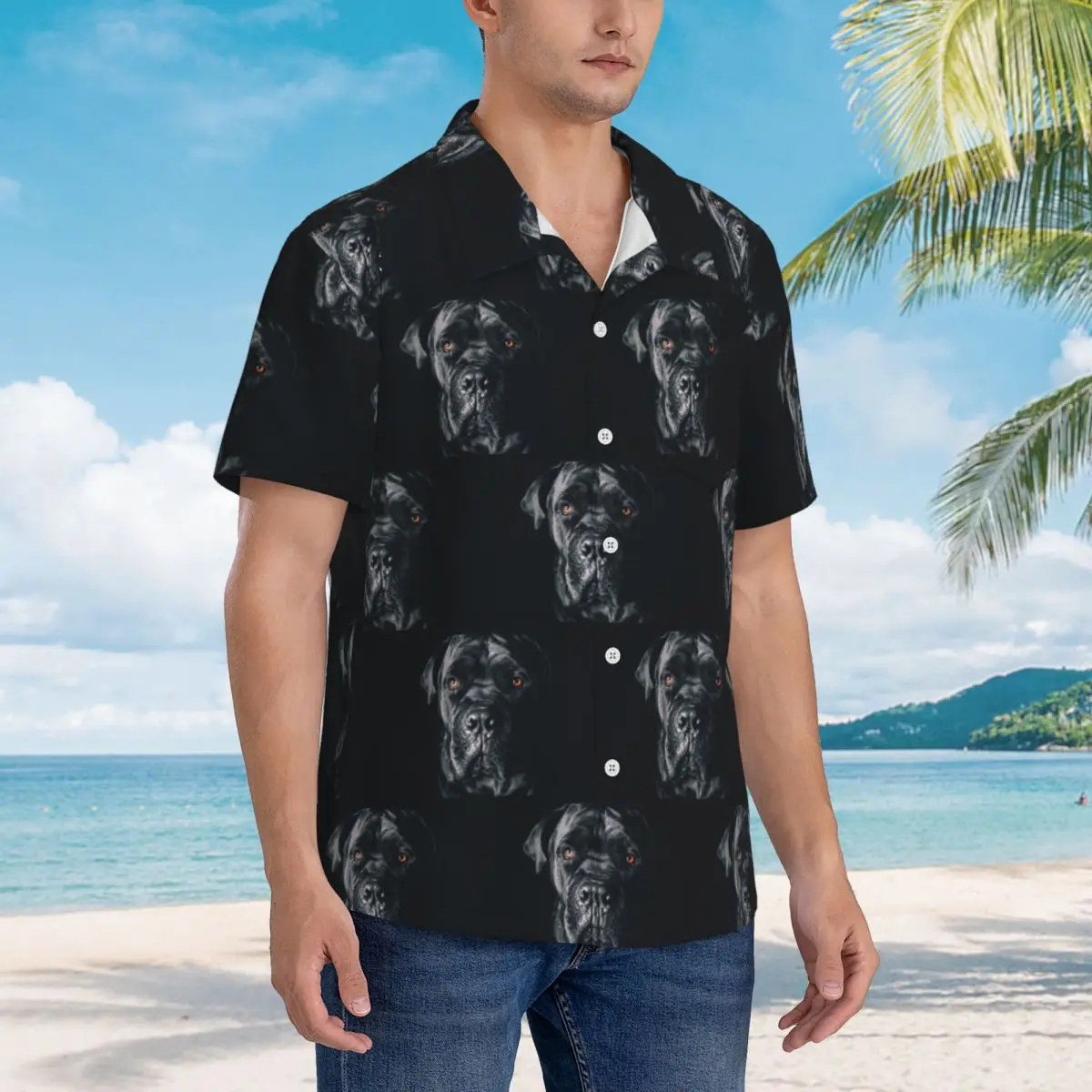 The Art Of Dog Cane Corso - Italian Mastiff Hawaiian Shirts Casual Men Short Sleeve Shirt for Summer Beach Men's Button Tops
The Art Of Dog Cane Corso - Italian Mastiff Hawaiian Shirts Casual Men Short Sleeve Shirt for Summer Beach Men's Button Tops