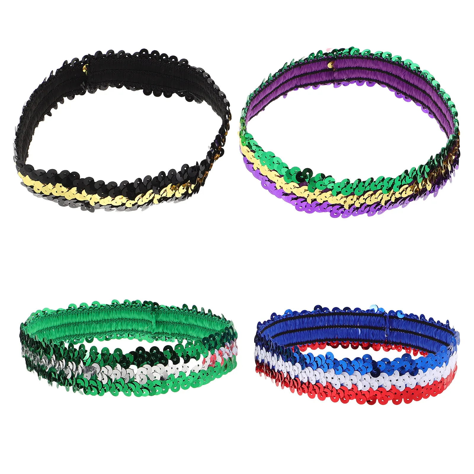 4Pcs Sequin Headbands for Women Elastic Stretch Glitter Hair Accessories Vibrant Color Green Purple Red Blue White
4Pcs Sequin Headbands for Women Elastic Stretch Glitter Hair Accessories Vibrant Color Green Purple Red Blue White