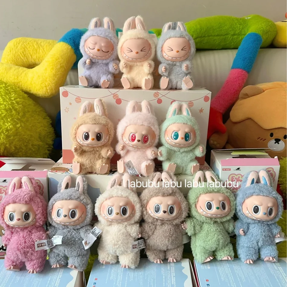 Figura de Anime Labubu caja ciega tiene un asiento serie PVC colgante Kawaii muñeca modelo juguete monstruo púrpura llavero niño 
Figura de Anime Labubu caja ciega tiene un asiento serie PVC colgante Kawaii muñeca modelo juguete monstruo púrpura llavero niño