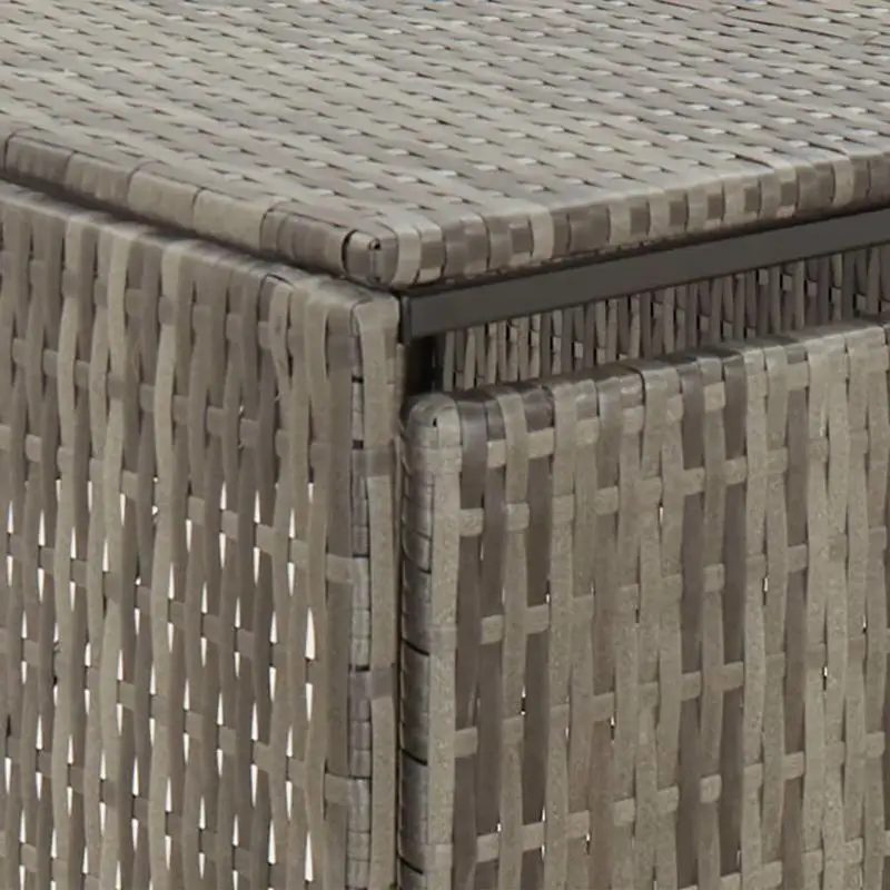 Quadruple Wheelie Bin Shed Gray 107.9"x31.5"x46.1" Poly Rattan
Quadruple Wheelie Bin Shed Gray 107.9"x31.5"x46.1" Poly Rattan