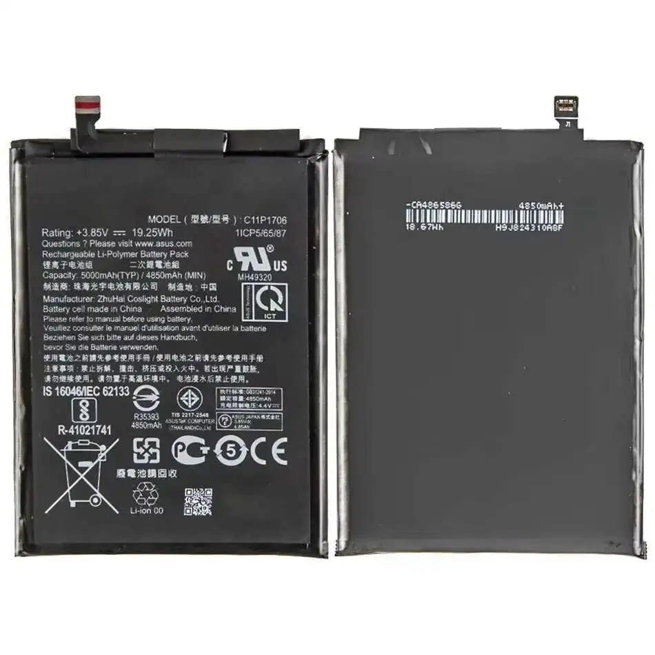 Battery For ASUS Zenfone Max m2 M2 Dual SIM M1 9 7 6 5 4 4max 5.2" 3 5.0 3max 5.5 3S MAX 2 C ZS696KS Z01KD ZS570KL ZC451CG Z00BD
Battery For ASUS Zenfone Max m2 M2 Dual SIM M1 9 7 6 5 4 4max 5.2" 3 5.0 3max 5.5 3S MAX 2 C ZS696KS Z01KD ZS570KL ZC451CG Z00BD