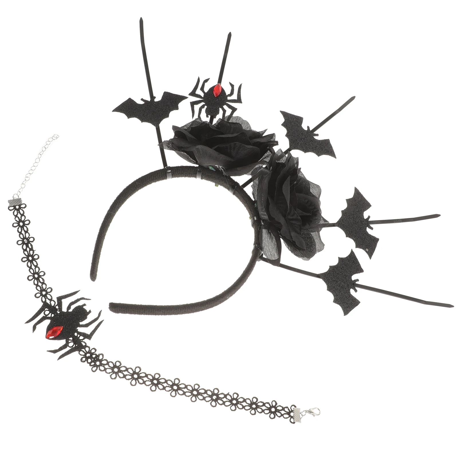 Spider Choker Gothic Hair Accessories Headb Halloween Black Red Horns Clip Earrings Party Costumes
Spider Choker Gothic Hair Accessories Headb Halloween Black Red Horns Clip Earrings Party Costumes