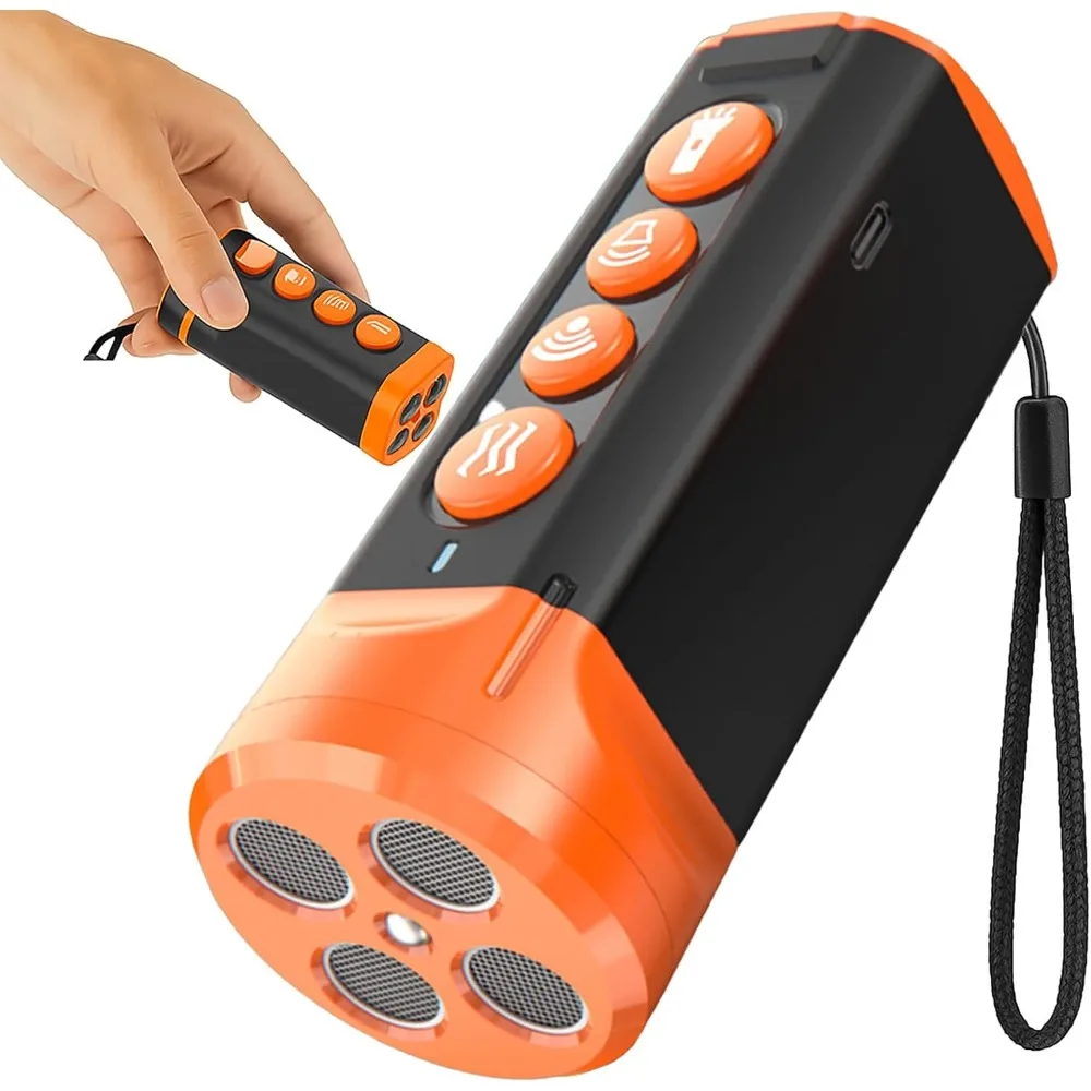 Adjustable 4 Mode Ultrasonic Bark Control Device Orange Dog Barking Stopper Propeller Pet Deterrent Dog Training
Adjustable 4 Mode Ultrasonic Bark Control Device Orange Dog Barking Stopper Propeller Pet Deterrent Dog Training