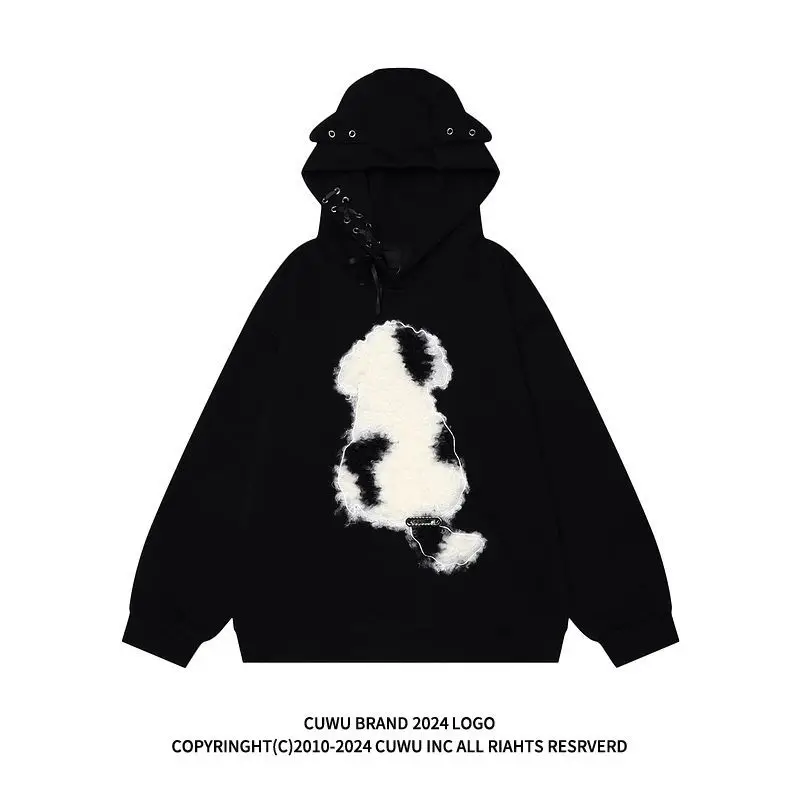 Fleece Lined Hoodie Sweatshirt Loose Fit Unisex Lazy Couple Matching Pullover Cartoon Print Long Sleeve Korean Style Streetwear
Fleece Lined Hoodie Sweatshirt Loose Fit Unisex Lazy Couple Matching Pullover Cartoon Print Long Sleeve Korean Style Streetwear