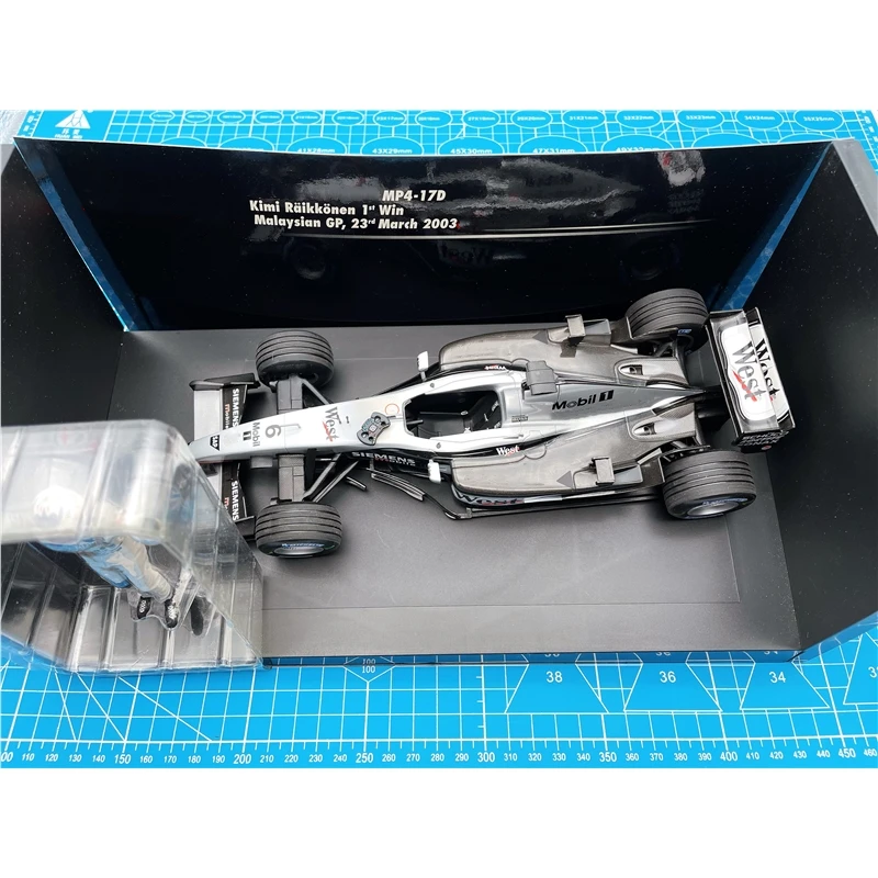 Minichamps 1:18 F1 2003 MP4-17D Raikkonen Malaysia Simulation Limited Edition Resin Metal Static Car Model Toy Gift
Minichamps 1:18 F1 2003 MP4-17D Raikkonen Malaysia Simulation Limited Edition Resin Metal Static Car Model Toy Gift