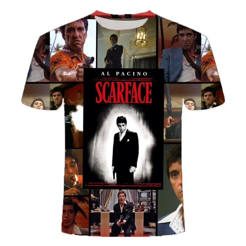 New Fashion Movie Scarface 3D Printed T-shirt Summer Men Women Casual Harajuku Style Tee shirt Oversized Street Kid Y2k Top
New Fashion Movie Scarface 3D Printed T-shirt Summer Men Women Casual Harajuku Style Tee shirt Oversized Street Kid Y2k Top