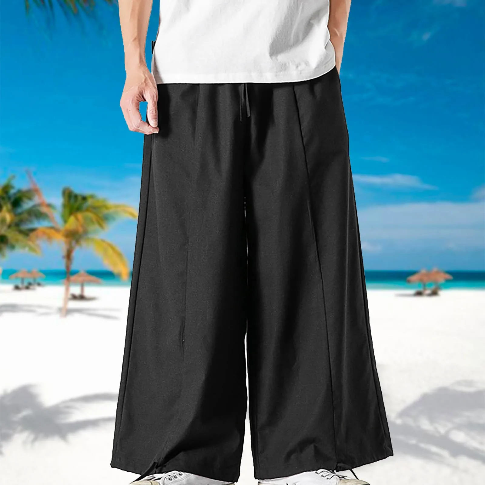 Summer Thin Casual Wide Pants Loose Plus Size Japanese Fashion Hakama Harajuku Oversized Trousers Japanese-Style Men Skirt Pants
Summer Thin Casual Wide Pants Loose Plus Size Japanese Fashion Hakama Harajuku Oversized Trousers Japanese-Style Men Skirt Pants
