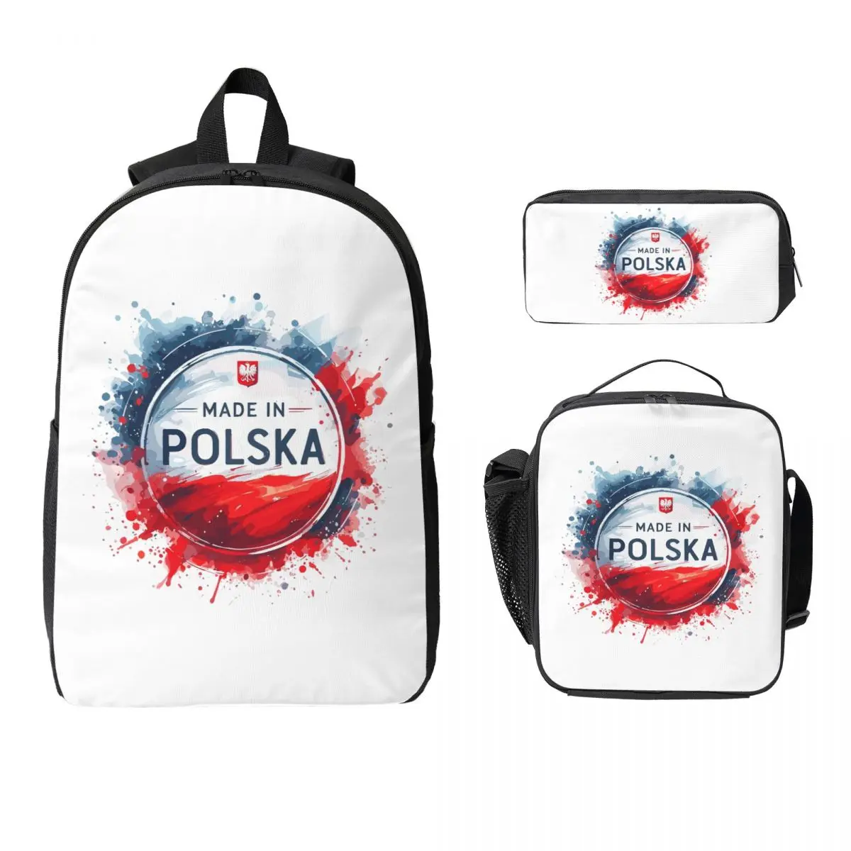 Made In Polska Poland Polish Flag Red White Gift Backpack BookBag School Bag Shoulder Bags 3ps Insulated Lunch Bag Pencil Case
Made In Polska Poland Polish Flag Red White Gift Backpack BookBag School Bag Shoulder Bags 3ps Insulated Lunch Bag Pencil Case