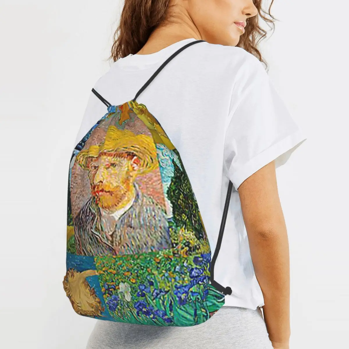 Vincent Van Gogh Paintings Art Collage Backpacks Fashion Drawstring Bags Sports Bag Book Bags for Man Woman School
Vincent Van Gogh Paintings Art Collage Backpacks Fashion Drawstring Bags Sports Bag Book Bags for Man Woman School