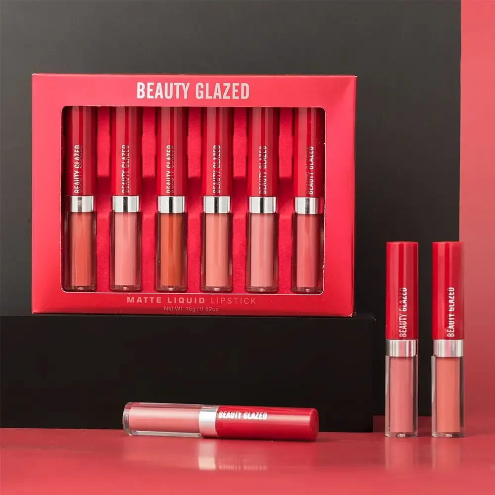 New Beauty Glazed 6pcs Matte Liquid Lipstick Set Waterproof Long Lasting Lip Gloss Sexy Nude Metallic Lipsticks Makeup Cosmetics
New Beauty Glazed 6pcs Matte Liquid Lipstick Set Waterproof Long Lasting Lip Gloss Sexy Nude Metallic Lipsticks Makeup Cosmetics