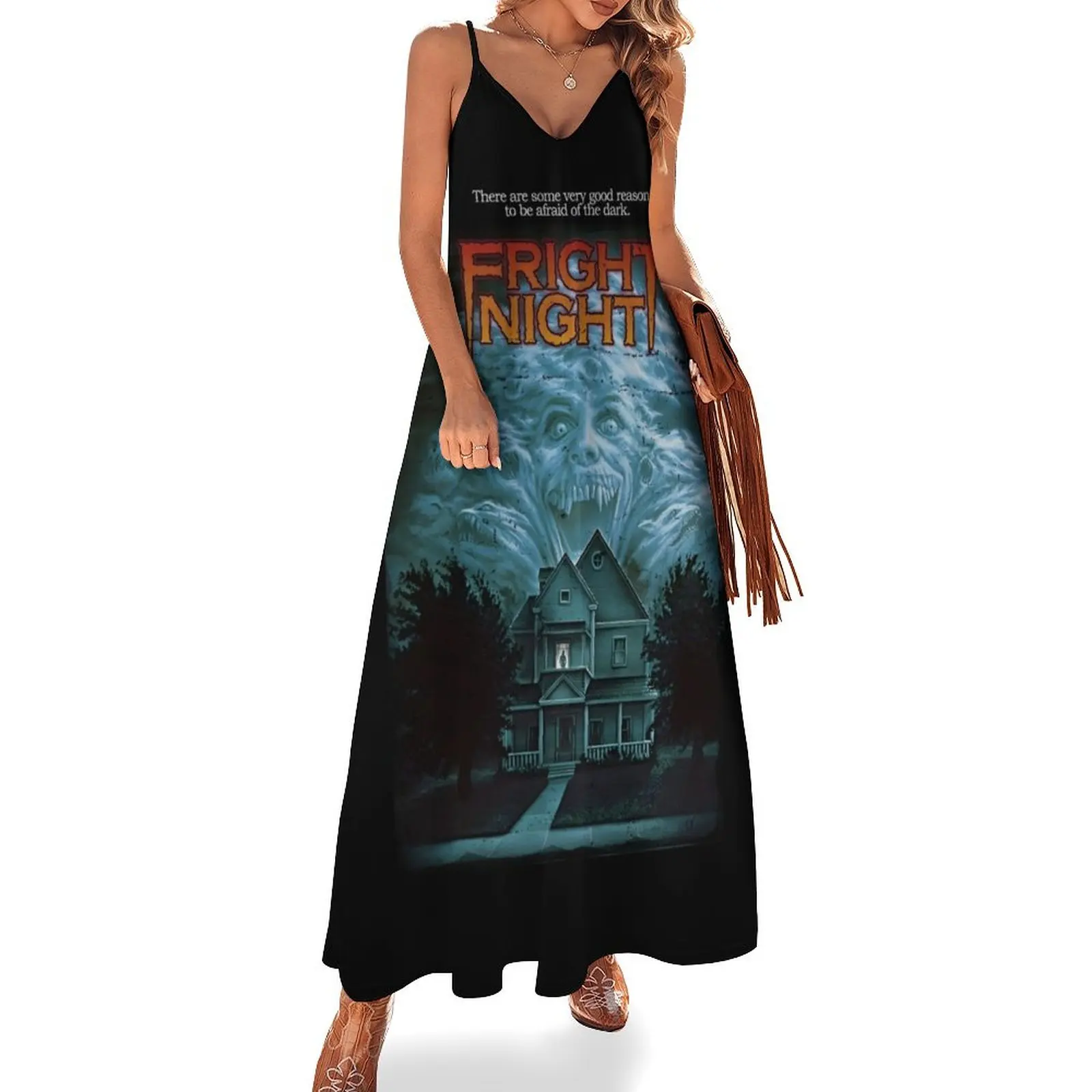 Fright Night Sleeveless Dress Long dress woman luxury women's party dress evening prom long women summer
Fright Night Sleeveless Dress Long dress woman luxury women's party dress evening prom long women summer