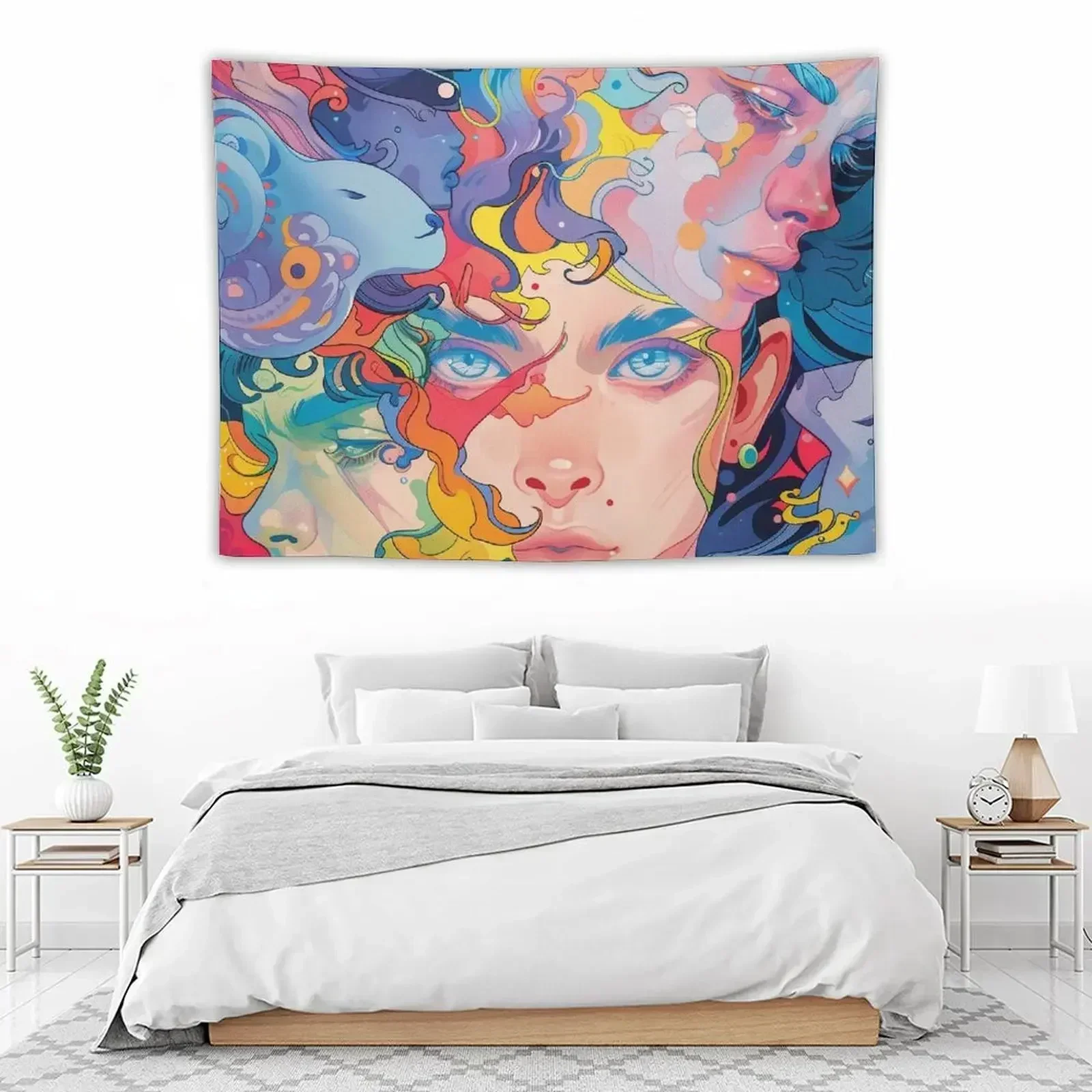 Pop Art Fusion: Vibrant Multifaceted Boy Portrait Tapestry Wallpapers Home Decor Bed Room Decoration Tapestry
Pop Art Fusion: Vibrant Multifaceted Boy Portrait Tapestry Wallpapers Home Decor Bed Room Decoration Tapestry