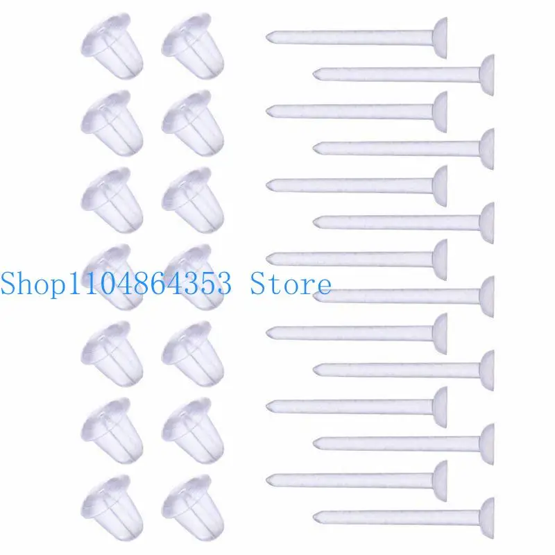 652F Earring Backs & Plastic Earring Post Total 100 Sets Transparent Earrings Pin Studs for Work Sports Jewelry Making
652F Earring Backs & Plastic Earring Post Total 100 Sets Transparent Earrings Pin Studs for Work Sports Jewelry Making