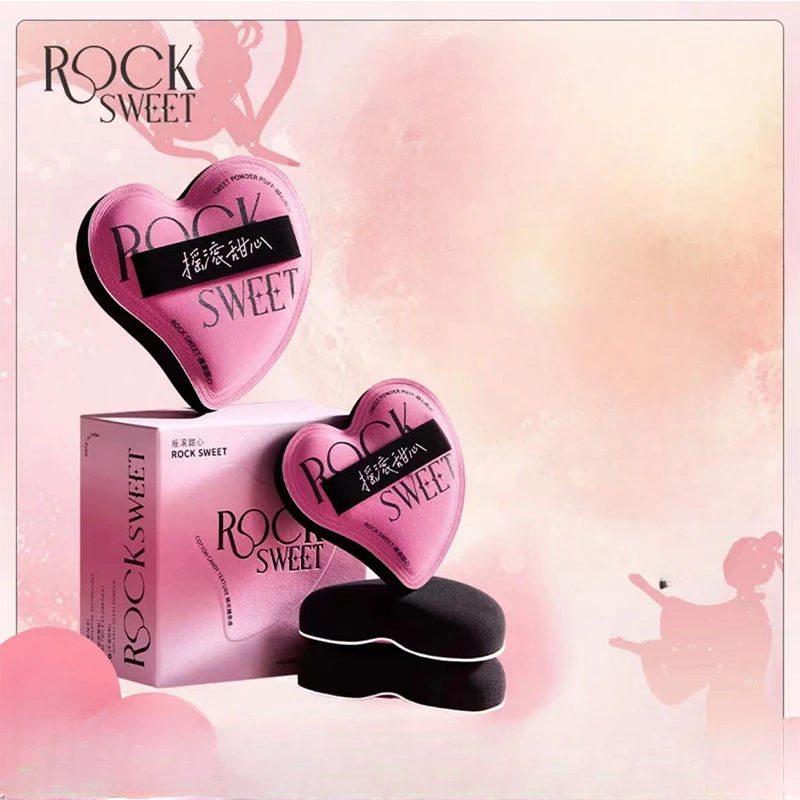 Rock Sweet Cotton Candy Powder Puff Wet and Dry Dual Use Multi Effect Super Soft Comfortable Heart Shaped Powder Puff With Box
Rock Sweet Cotton Candy Powder Puff Wet and Dry Dual Use Multi Effect Super Soft Comfortable Heart Shaped Powder Puff With Box