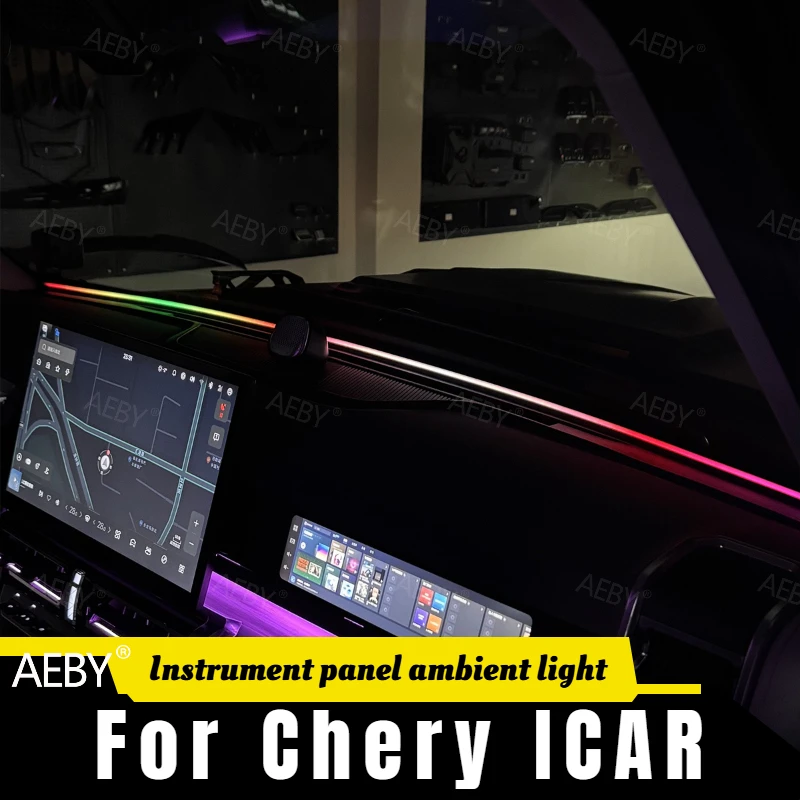 For Chery ICAR LED ambient light strip dashboard interior decoration,Dashboard ambient light strip,Central control modification
For Chery ICAR LED ambient light strip dashboard interior decoration,Dashboard ambient light strip,Central control modification