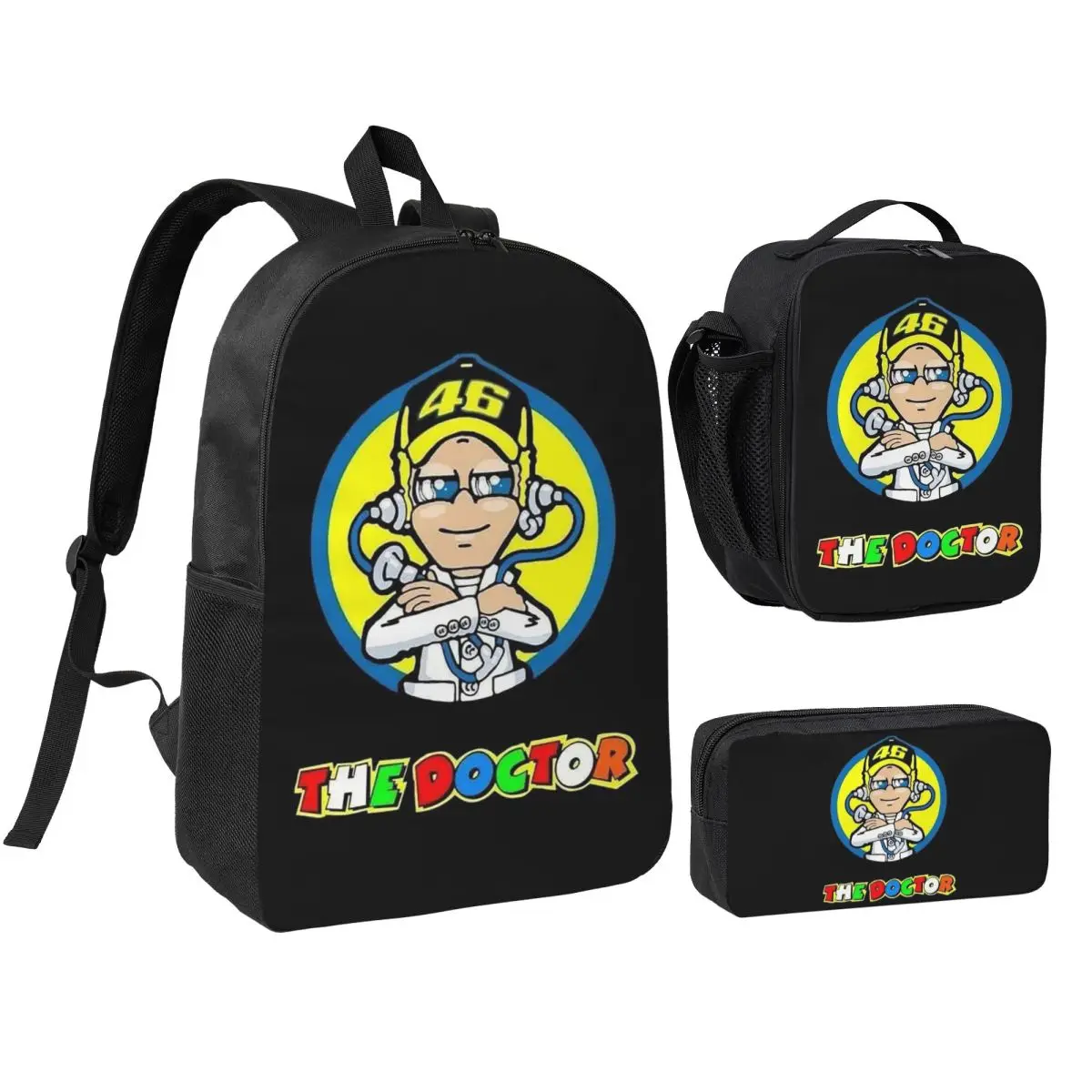 Motorcycle Racing Motor Rossi Backpack Student BookBag School Bag Shoulder Bags 3ps Insulated Lunch Bag Pencil Case
Motorcycle Racing Motor Rossi Backpack Student BookBag School Bag Shoulder Bags 3ps Insulated Lunch Bag Pencil Case